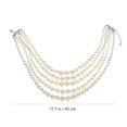 thumbnail image 2 of 1 Ensemble Collier Perlé Imitation Perle Bracelet et Boucles d'Oreilles, 2 of 8