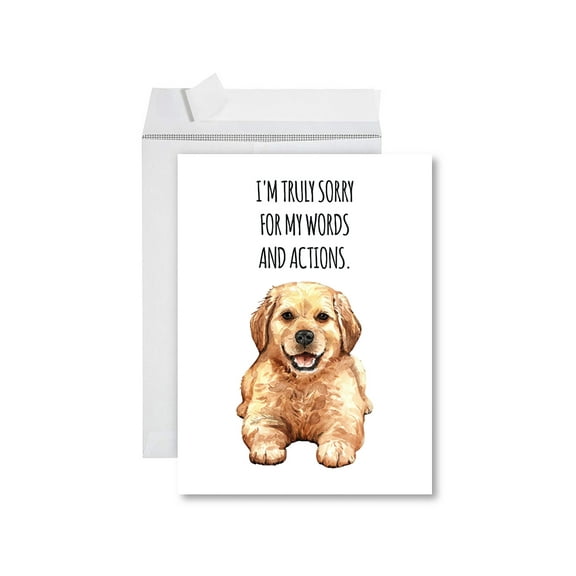 Koyal Wholesale Funny I'm Sorry Jumbo Card Sorry For My Words and tions Blank I'm Sorry Greeting Card with Envelope 1-Pk