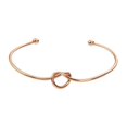 thumbnail image 1 of Pulsera de nudo de amor simple pulsera abierta de metal pulsera Joker DIY para mujer, 1 of 5