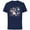 Navy, variant on Disney Lilo & Stitch 626 Stitch Day Silly Faces Distressed - Short Sleeve Cotton T-Shirt for Adults - Customized-Black
