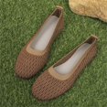 thumbnail image 6 of Willtoo Women Flat Shoes Knitted Lightweight Slip-on Loafers Breathabel Soft Comfortable Ballet Flats, 6 of 6