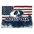 thumbnail image 2 of Men's Mossy Oak American Flag Landscape Logo Graphic Tee White Small, 2 of 5