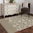 thumbnail image 3 of Hallway Runner Rugs 2.7x5 Ft, Japanese Non Slip Area Rugs for Kitchen Bedroom Entryway, Grey Simple Traditional Flowers Leaves Pattern Washable Carpet Runner Rug Floor Mats for Bedroom Home Decor, 3 of 8