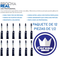 thumbnail image 2 of BROCHA REAL CORONA 1/2" PAQUETE 12 PIEZAS, 2 of 3