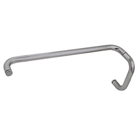 CRL BMNW6X18BN Brushed Nickel 6" Pull Handle and 18" Towel Bar BM Series Combination Without Metal Washers