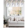 thumbnail image 5 of Rustic Floral Leaves Curtain Valances for Windows, Spring Watercolor Flowers Kitchen Valance Window Treatment, Light Filtering Block Curtains for Bathroom/Bedroom/Living Room 60'' x 18'', 5 of 9