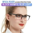 thumbnail image 3 of MARE AZZURO Women 2.5 Reading Glasses UV400 Blue Light Blocking Readers Anti Eye Strain , Purple, 3 of 8