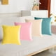 thumbnail image 5 of Funda de almohada de terciopelo para sofá, funda de cojín decorativa cuadrada sólida para dormitorio y coche., 5 of 5