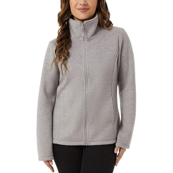 32 Degrees Women's Brushed Faux Wool Zip Jacket, Women's