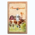 thumbnail image 1 of Metal Light Switch Plate Cover Cute Countryside Cow Animal Farm ANM002, 1 of 13