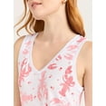 thumbnail image 4 of Joyspun Women's Printed Tank Top and Shorts Pajama Set, 2-Piece, Sizes XS-3X, 4 of 6