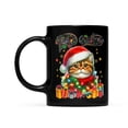 thumbnail image 2 of Merry Christmas Santa Exotic Shorthair Scarf Twinkling Lights Xmas Holiday Mug Cat Lover Kitten Owner Gifts Coffee Tea Cup - 00022, 2 of 4