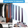 thumbnail image 7 of Belt Hanger for Closet 14 Hooks, Belt Organizer Closet Accessories, Belt Rack Sturdy Wood for Closet Organizers and Storage- Black, Large, 7 of 7