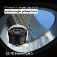 thumbnail image 2 of Lente Sony SEL24F28G 24mm f/2.8 G Ultra Compacta Prime, 2 of 7