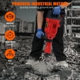 thumbnail image 2 of Garvee 3600W Demolition Jack Hammer,Heavy Duty Electric Hammer w/ 6 Chisels Bit,Tool Box for Accuracy & Efficiency, 2 of 6