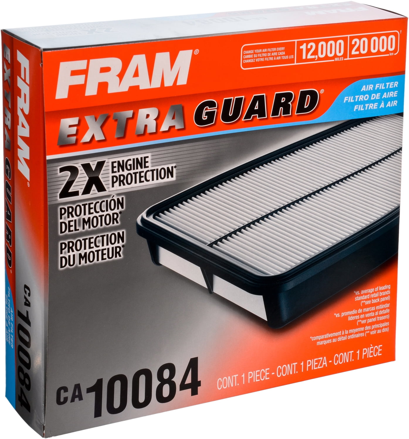 FRAM Extra Guard Air Filter, CA10084 for Select Hyundai Vehicles Fits select: 2006-2010 HYUNDAI SONATA, 2006-2011 HYUNDAI AZERA