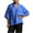 Blue, variant on Summer Tops for Women 3/4 Sleeve Deep V-Neck Blouses Loose Fitted Solid Casual Tops with Pocket