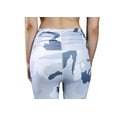 thumbnail image 5 of girls junior women's camouflage print sheer mesh net panel insert compression tights active stretch fitness yoga pants running and jogging leggings (white, large), 5 of 5