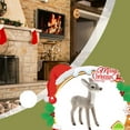 thumbnail image 2 of Miniature Small Deer Doll Figurine Kids Children Toy Ornament Home Party Decor Gray, 2 of 10