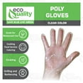 thumbnail image 2 of EcoQuality Disposable Food Prep Gloves - Plastic Food Safe Food Handling Poly Glove, Food Service, Cooking, Cleaning, One Size Fits Most (2500), 2 of 4