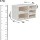 thumbnail image 3 of Caja de almacenamiento de cajones apilables Perfecl con compartimentos y cajón color claro, 3 of 7