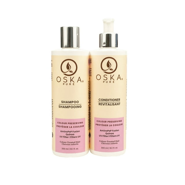 Oska Pure's Ensemble de Shampooing et Revitalisant Préservant la Couleur - 300 ml