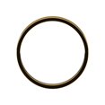 thumbnail image 2 of 14k Yellow Gold Flat 3mm Ultra-lightweight Flat Ultra-light Band Size 10 Ring for Women and Men, 2 of 2