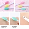 thumbnail image 3 of Vogacara Cepillo de limpieza de silicona para mujer, 24 piezas, con mango, cepillos exfoliantes, removedor de espinillas, suministro de belleza, Pinceles de maquillaje y herramientas Vogacara CE014730-01, 3 of 6