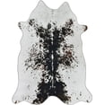 thumbnail image 2 of HR Premium Non-Slip Faux Cowhide Black Brown and White Area Rug for Cabin and Lodge - Animal-Inspired Design for Wildlife and Nature Lovers, 2 of 6