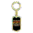thumbnail image 4 of Hunting Lifestyle Stainless Steel or 18k Gold Premium Swivel Dog Tag Keychain, 4 of 10