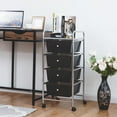 thumbnail image 2 of Costway 4 Drawers Metal Rolling Storage Cart Scrapbook Supply & Paper Home Office, 2 of 10