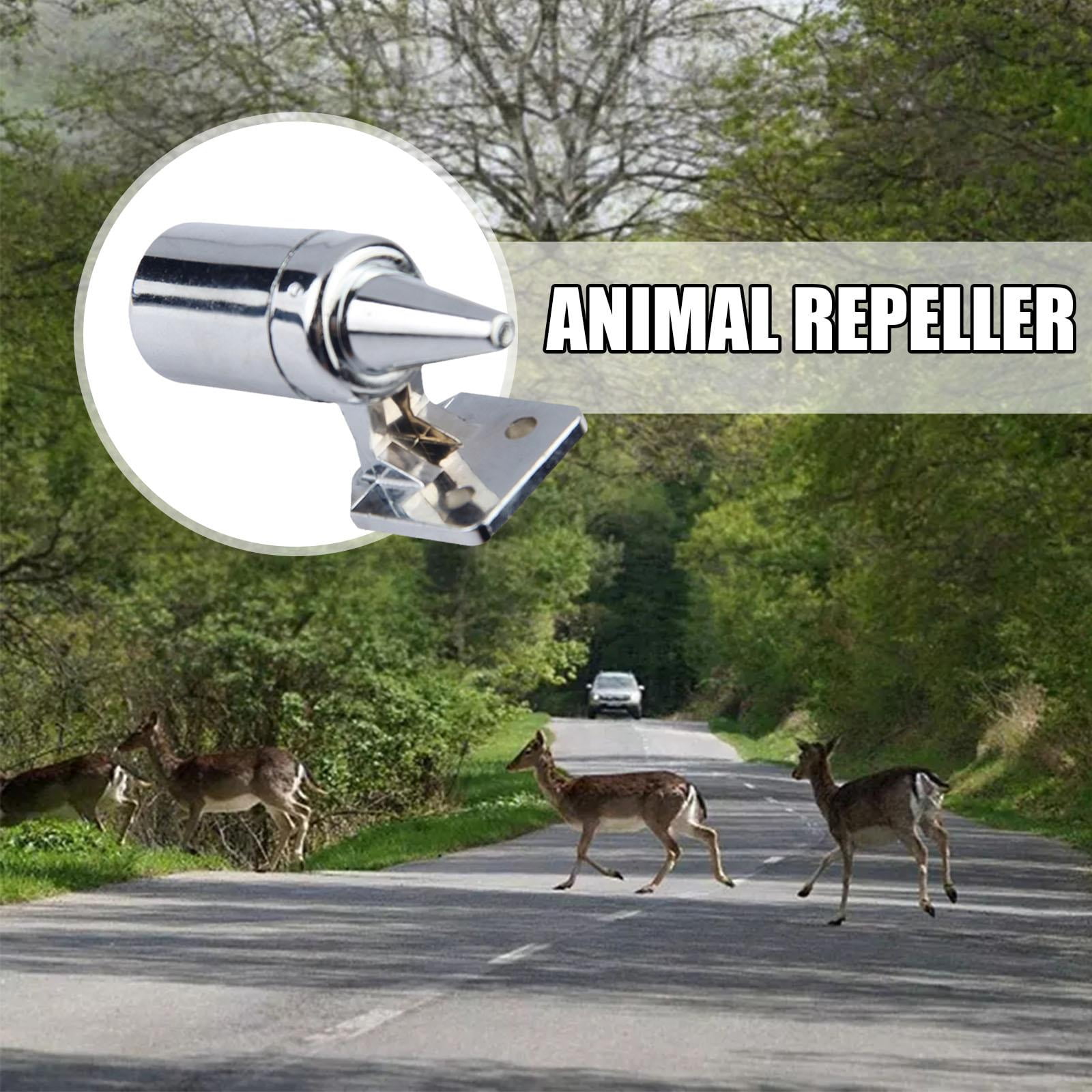 1-2 Pairs Ultrasonic Animal Repellers Saving Wind Whistle Car Motorcycle  Deer Warning Repeller Black Whistles