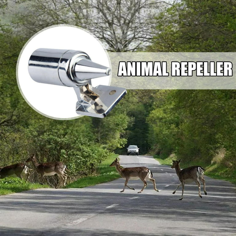 2 PCS Deer Whistles Wildlife Warning for Cars, Vehicles, Motorcycles, Black  Ultrasonic Deer Warning