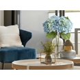 thumbnail image 3 of Flores artificiales ZYTUYO Hortensia azul claro x4 con hojas, 3 of 9