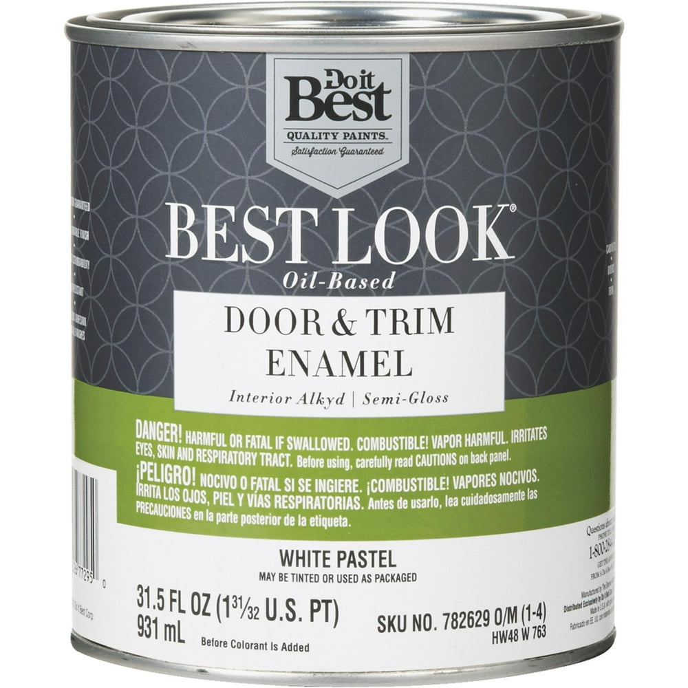 Best Look Alkyd/Oil Base SemiGloss Door & Trim Enamel Interior Wall