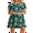 Little Flower-green, variant on PPYOUNG Women's Summer Casual T-shirt Dresses Short Sleeve Boho Beach Dress