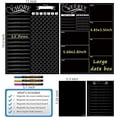 thumbnail image 2 of Tableau Magnétique Shiyou - Tableau de Récompense Hebdomadaire avec Marqueurs à Craie Liquide Néon - Liste Bonus et Bloc-Notes pour Réfrigérateur Inclus, 2 of 4