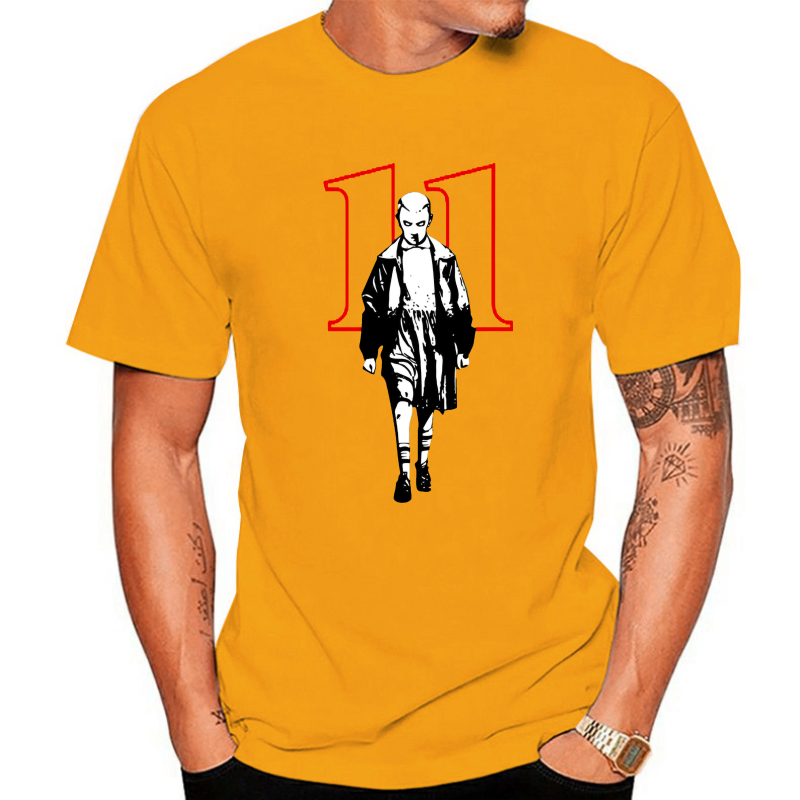 thumbnail image 3 of Stranger Style Pop Culture Things Eleven Cosplay White T-Shirt Size M-3XL, 3 of 5