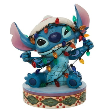 Enesco Disney Tradition Stitch Wrapped in Christmas Light, Figurine, 4.5 inch-Height