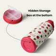thumbnail image 3 of BOTTLE BOTTLE 32oz Insulated Water Bottle Stainless Steel Sport Water Bottle with Straw Dual-use Lid Design for Gym with Pill Box (Berry), 3 of 7