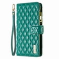 thumbnail image 3 of Wallet with [RFID Blocking] [9 Card Slots ] Zipper Pocket iPhone 11 Premium Soft PU Leather Magnetic Flip Folio with Wrist Strap Kickstand Protective Cover for iPhone 11,
Green, 3 of 7