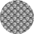 thumbnail image 1 of Ahgly Company Machine Washable Indoor Round Transitional Ash Gray Area Rugs, 3' Round, 1 of 7