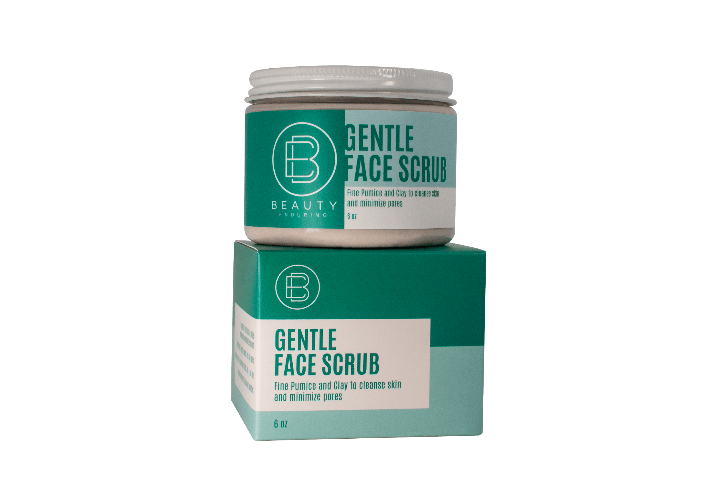 Gentle Face Scrub by Beauty Enduring (6oz) Fine Pumice & Clay Natural