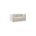 thumbnail image 3 of Meridian Furniture Quincy Cream Velvet Modular Sofa, 3 of 14