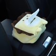 thumbnail image 2 of Cute Lion Car Tissue Box, Cartoon Animal Auto Tissue Holder for Car Seat Decoration & Organizer, 2 of 6