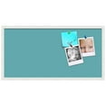 thumbnail image 2 of PinPix 36x18 Custom Cork Bulletin Board Aqua Pastel Poster Board Has a Fabric Style Canvas Finish, Framed in Aqua Pastel, by ArtToFrames (PinPix-1806), 2 of 5