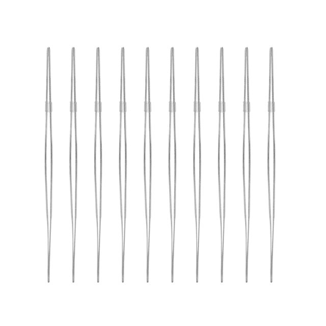 Food Clips Straight Tweezers 10pcs Set Stainless Steel Food Tongs Clips Multi Functional Long Straight Tweezers 18cm