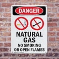 thumbnail image 4 of (2 Pack) Natural Gas No Smoking OSHA Danger Sign 18 Inch X 24 Inch Indoor / Outdoor Rust-Free Aluminum Metal Signs for Workplace, Workshop, and Construction Site, Made in the USA, 4 of 8