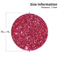 thumbnail image 3 of Bingfone Vintage Pink Glitter Leather Drinks Coasters With Set Of 6,Suitable For Home Kitchen,Coffee Cup Coasters Home Gift, 3 of 9