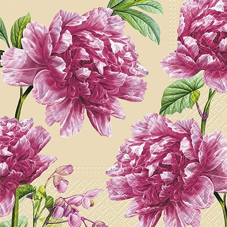 

Set of 2 Large Beautiful Peonies Napkins